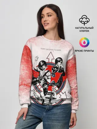 Женский свитшот / Thirty Seconds to Mars арт группы