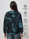 Женский свитшот / Лазурные листья
