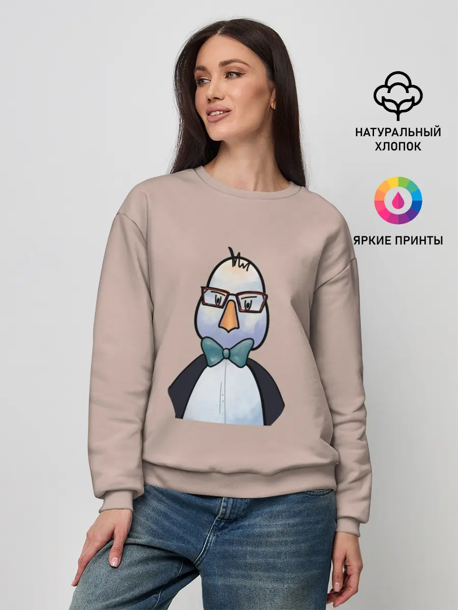 Женский свитшот / Умная птица