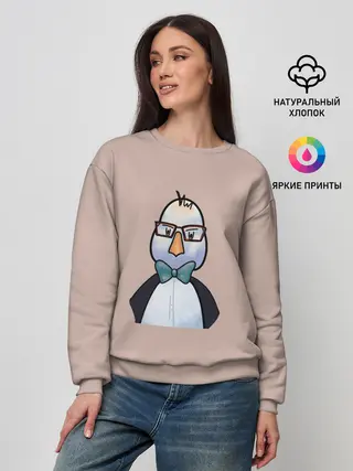 Женский свитшот / Умная птица