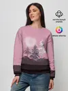 Женский свитшот / Розовое сияние