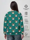 Женский свитшот / Рыжий кот паттерн