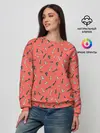 Женский свитшот / Шахматы паттерн