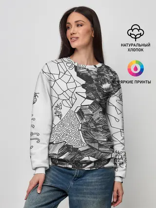 Женский свитшот / Структурная мозайка