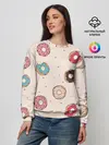 Женский свитшот / Кусанные пончики