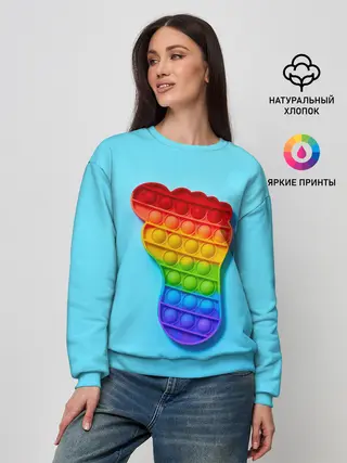 Женский свитшот / ПОП ИТ СЛЕД НОГИ