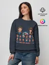 Женский свитшот / Доктор Кто 8 бит