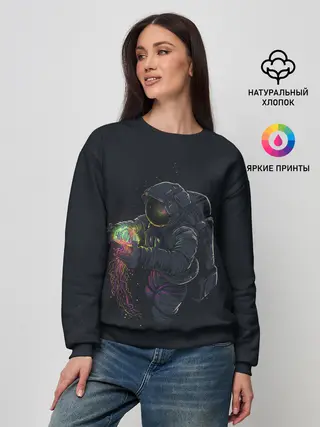 Женский свитшот / Космическая медуза