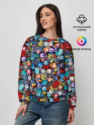 Женский свитшот / Языки программирования