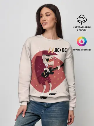 Женский свитшот / Ангус Янг AC/DC