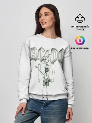 Женский свитшот / Flick of the Switch AC/DC