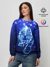 Женский свитшот / Неоновый тигр