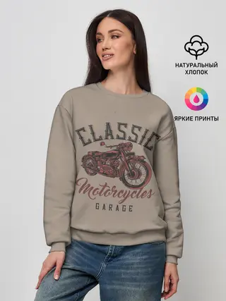Женский свитшот / Классические мотоциклы