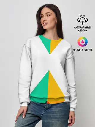 Женский свитшот / Треугольники