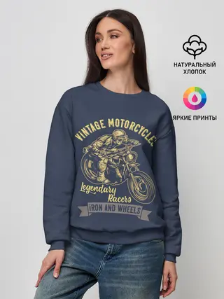 Женский свитшот / Винтажные мотоциклы