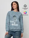 Женский свитшот / Зима снежинки