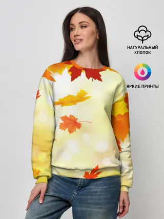 Женский свитшот / ПАДАЮЩИЙ КЛЕН | ОСЕННЯЯ