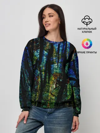 Женский свитшот / Разноцветная гора