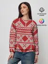 Женский свитшот / Вязаный рисунок