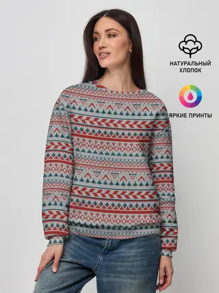 Женский свитшот / Скандинавский орнамент