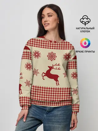 Женский свитшот / Олени