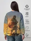 Женский свитшот / Винланд стоит на скале сага