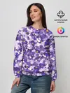 Женский свитшот / Анютины глазки узор