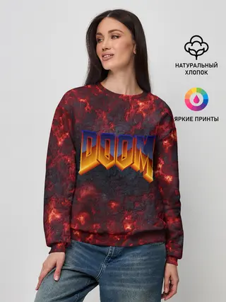 Женский свитшот / DOOM | ДУМ