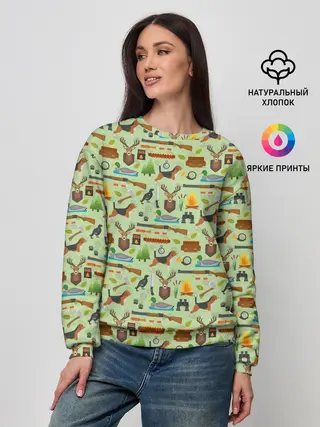 Женский свитшот / Охота