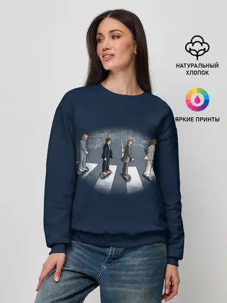 Женский свитшот / Битлы на переходе