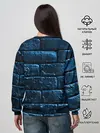 Женский свитшот / Неоновая, кирпичная стена