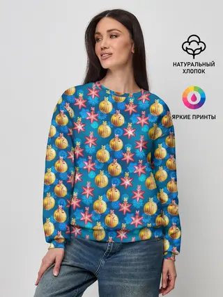 Женский свитшот / Новогодние Украшения