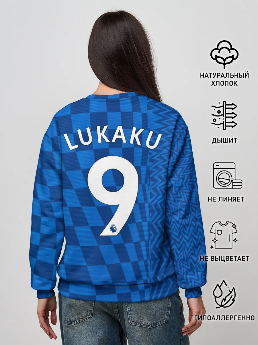 Женский свитшот / Лукаку Челси форма 2021/2022