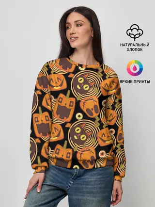 Женский свитшот / Patern Halloween 10