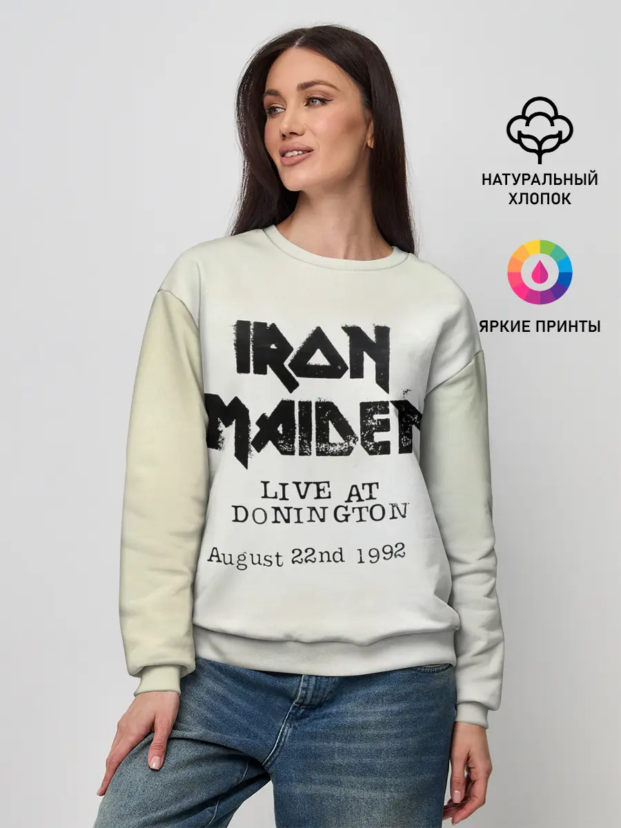 Женский свитшот / Live at Donington - Iron Maiden