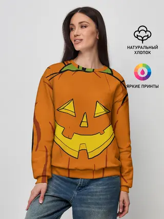 Женский свитшот / Костюм тыквы / Halloween