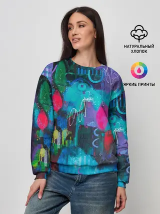 Женский свитшот / Морская глубина