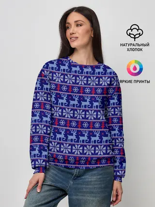Женский свитшот / Very merry christmas and happy new year