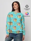 Женский свитшот / Кто пчелок уважает