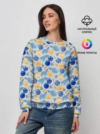 Женский свитшот / Новогодние Украшения