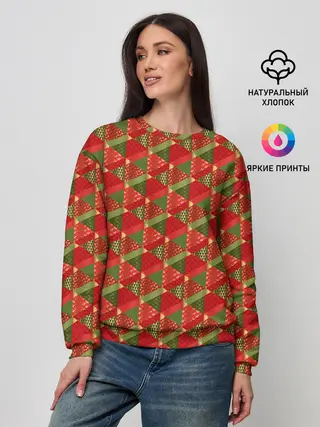Женский свитшот / Новогодний Дизайн