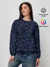 Женский свитшот / Темная пиксельная абстракция