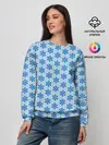 Женский свитшот / Снежинки