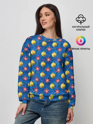 Женский свитшот / Праздничное Новогоднее Украшение