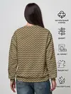 Женский свитшот / Абстракция разноцветные зигзаги