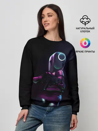 Женский свитшот / Круг с оружием