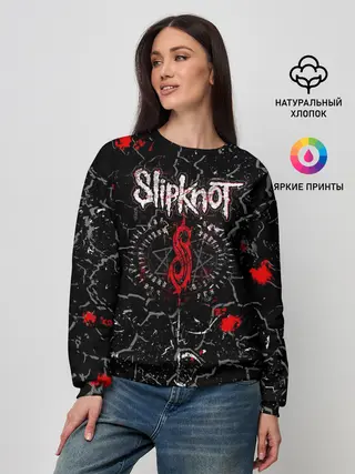 Женский свитшот / Slipknot Rock | Слипкнот Музыка Рок Гранж