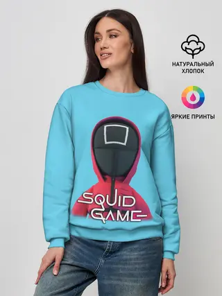 Женский свитшот / Squid game квадрат - Игра в кальмара