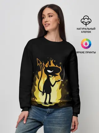 Женский свитшот / Чертенок Do it