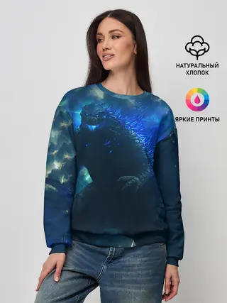 Женский свитшот / ГОДЗИЛЛА В МОРЕ